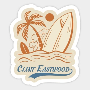 Vintage summer clint eastwood Sticker